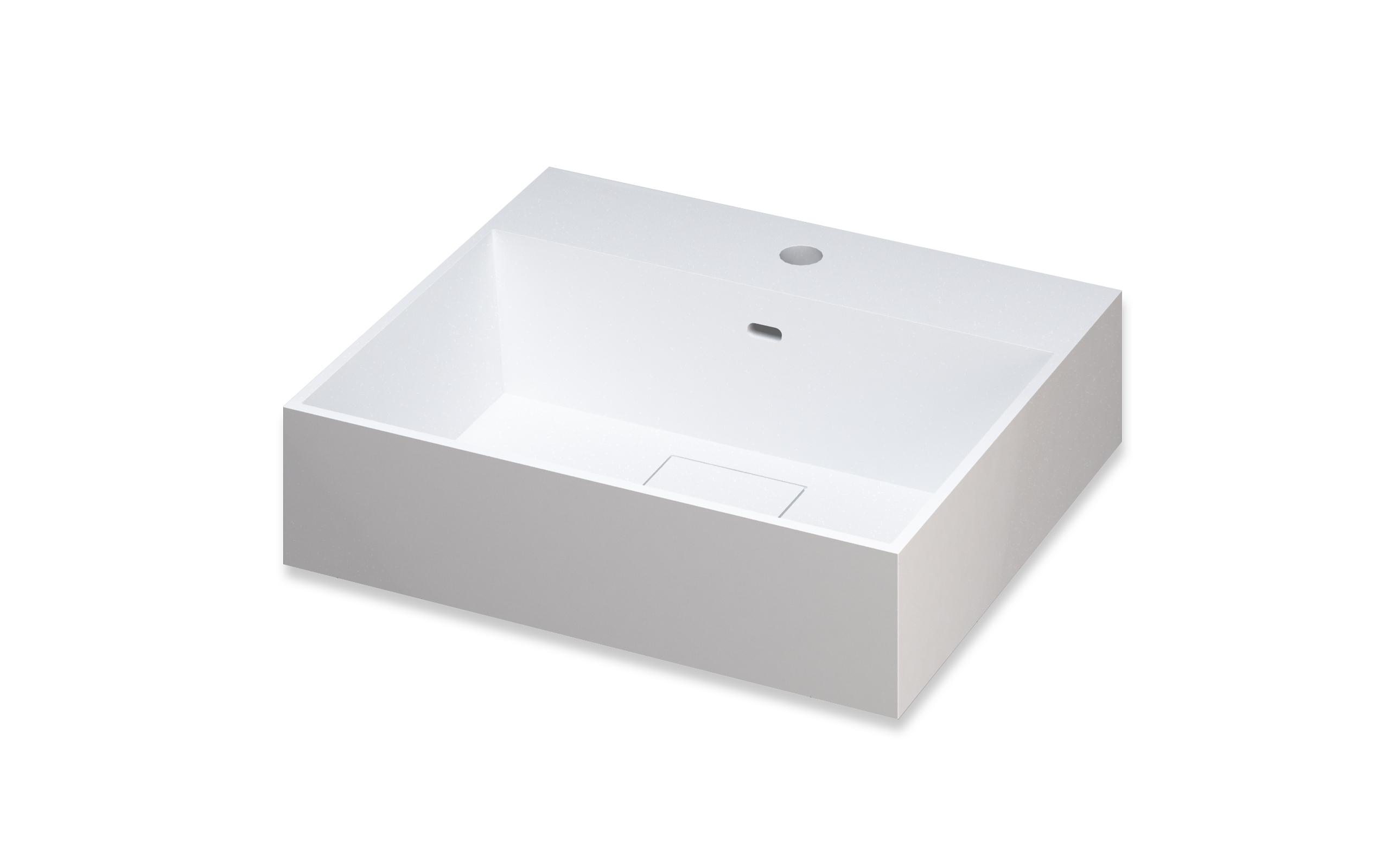 20" Matte White Resin Countertop Sink Sapphire Bath