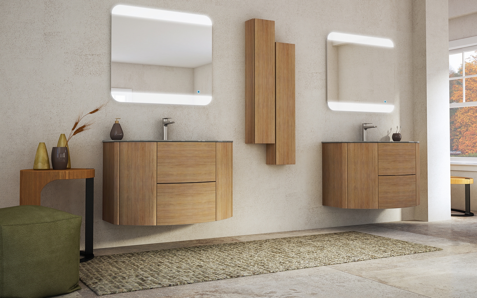 Eden 28 Polished brass bathroom vanity. Bathroom pedestal integrated –  secretbathstore